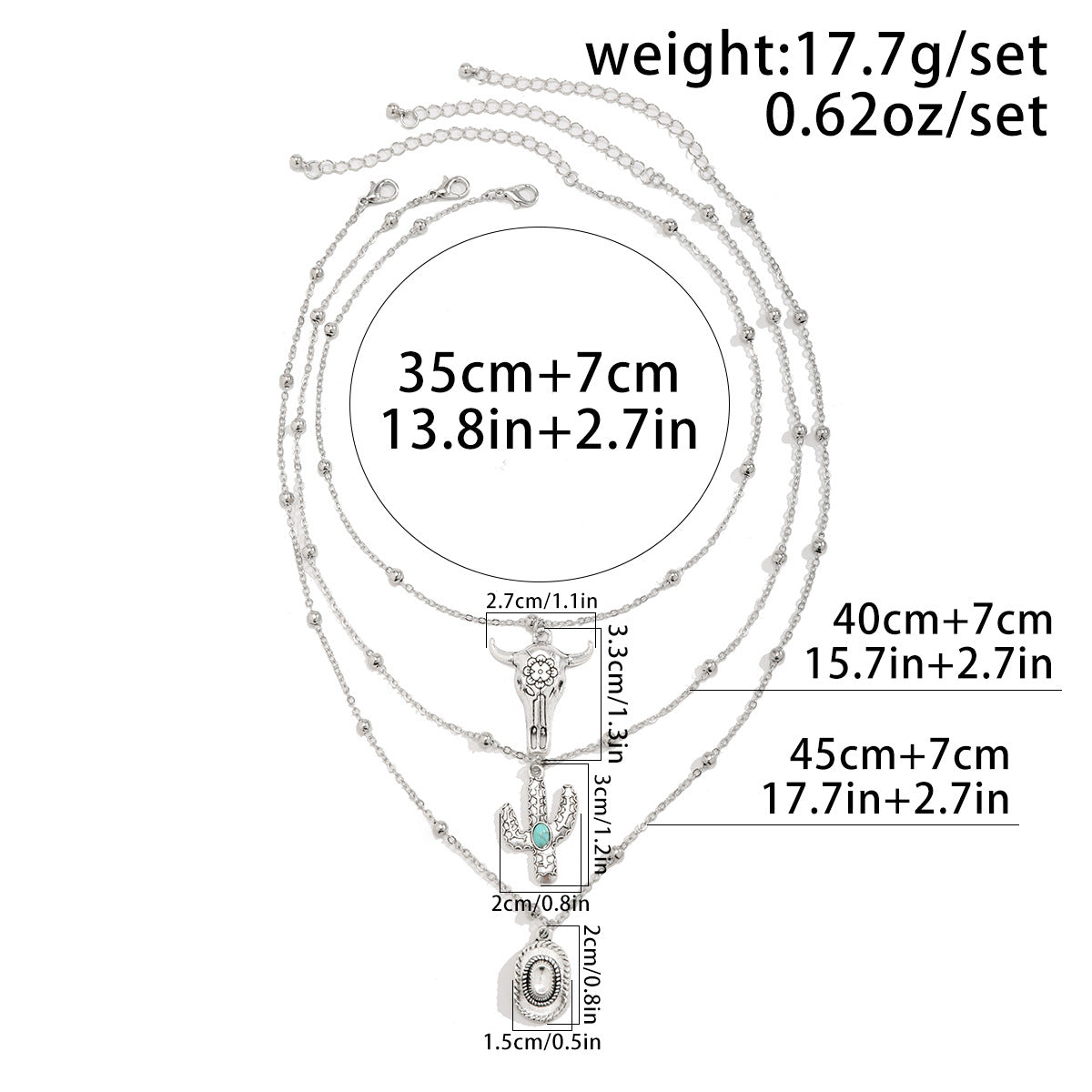 Cowgirl Soul Layered Pendant Set