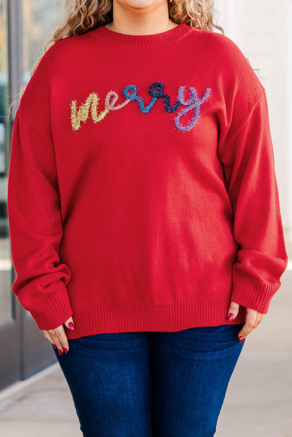 Fiery Red Merry Sweater Sweater
