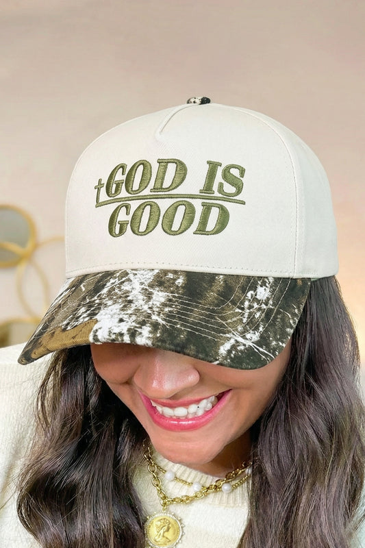 GOD IS GOOD Embroidered Baseball Cap