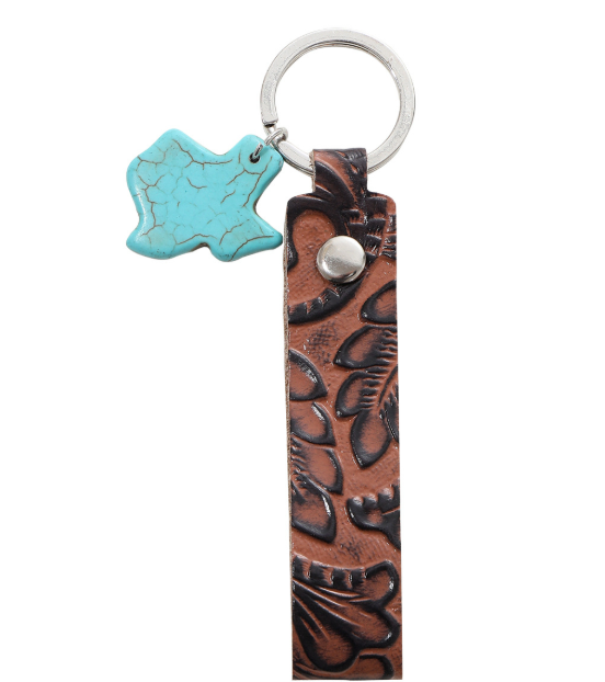 Texas Turquoise Keychain