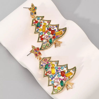 Christmas Tree Dangle Earrings