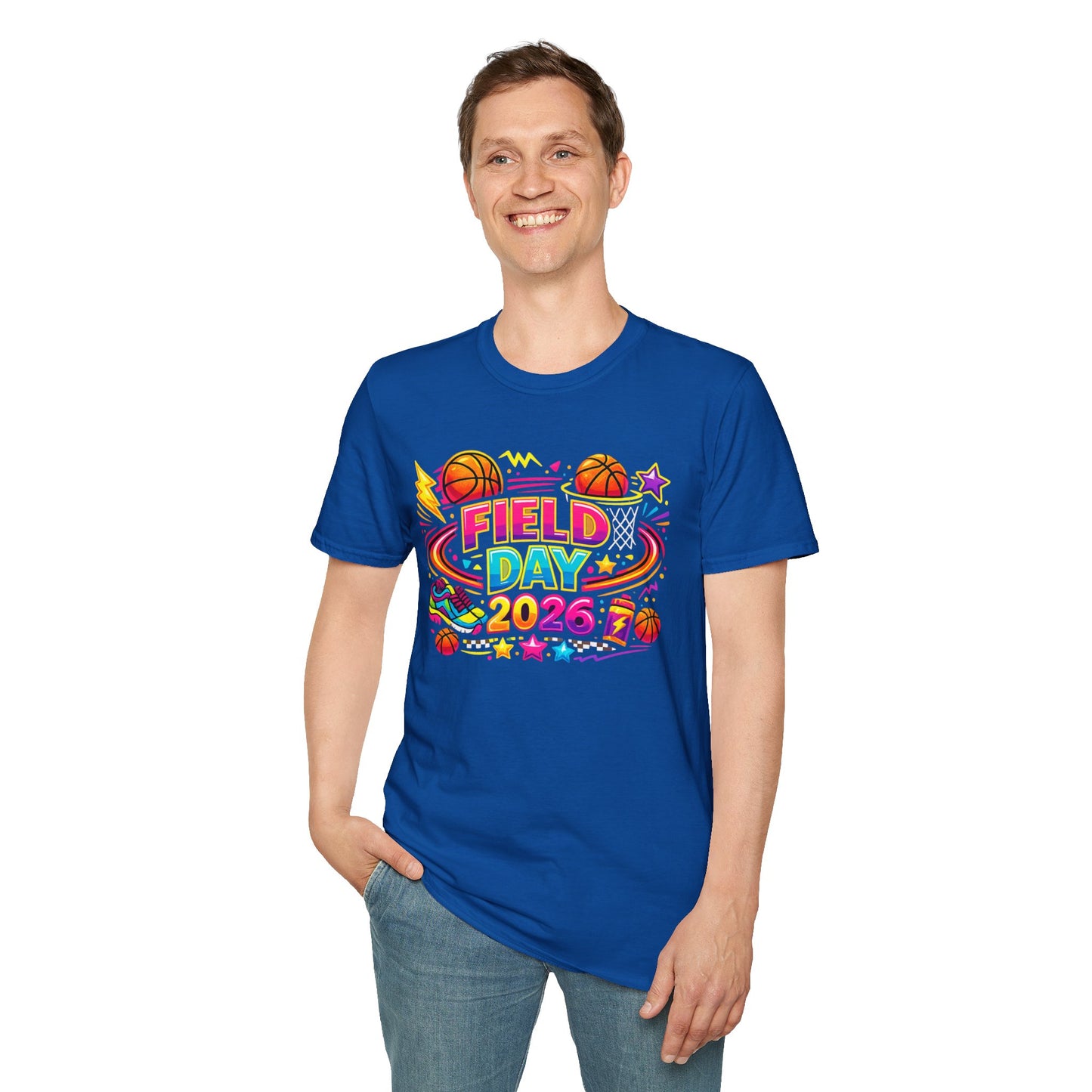 Field Day 2026 T-Shirt — Colorful School Sports Tee (Customizable Back Name)
