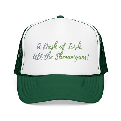 Foam Trucker Hat — "A Bit of Irish, All the Shenanigans" St. Patrick's Day Hat