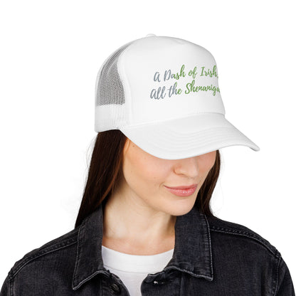 Foam Trucker Hat — "A Bit of Irish, All the Shenanigans" St. Patrick's Day Hat