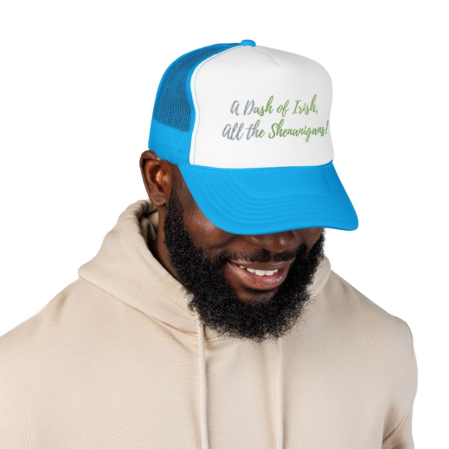Foam Trucker Hat — "A Bit of Irish, All the Shenanigans" St. Patrick's Day Hat