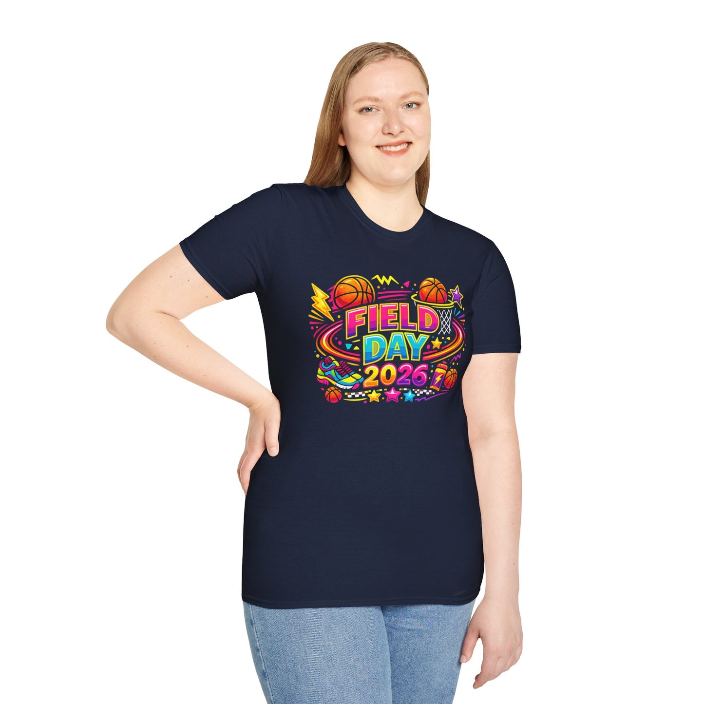 Field Day 2026 T-Shirt — Colorful School Sports Tee (Customizable Back Name)