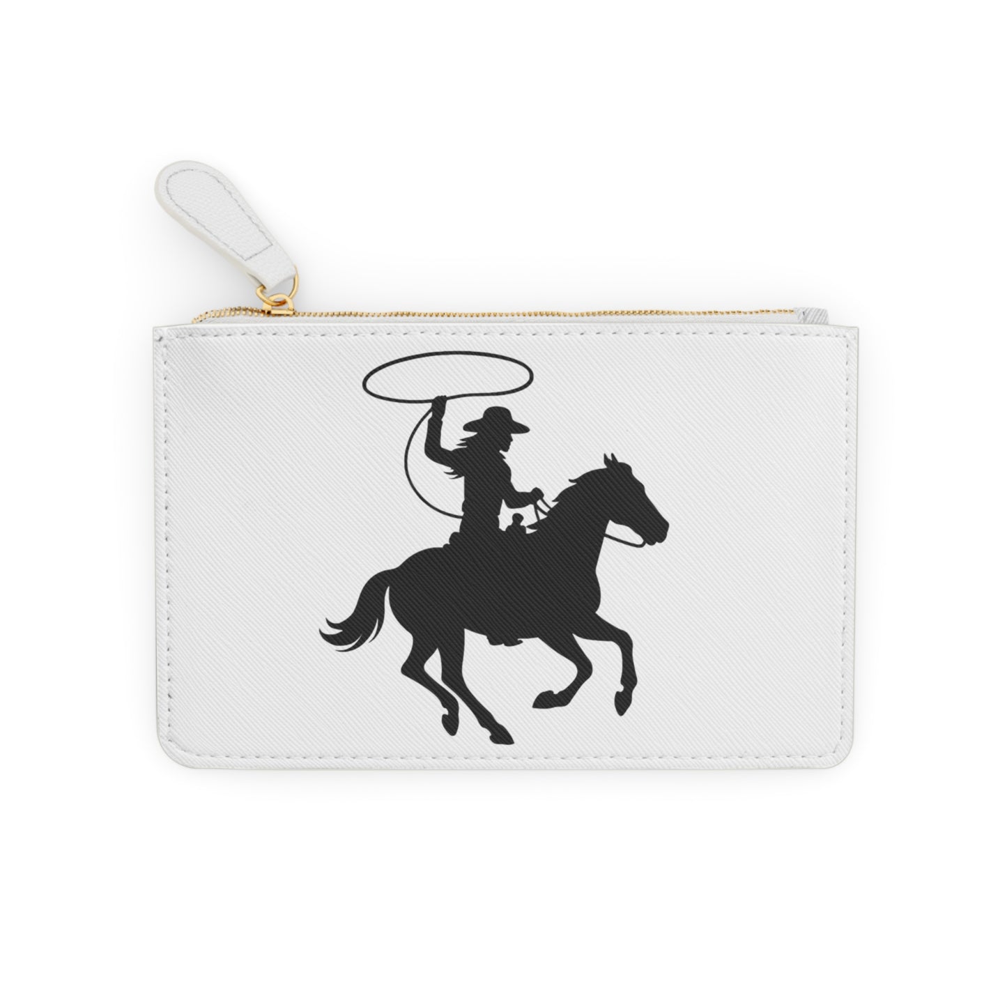 Western Cowgirl Mini Clutch — Rodeo Horse & Cowboy Boots Wristlet