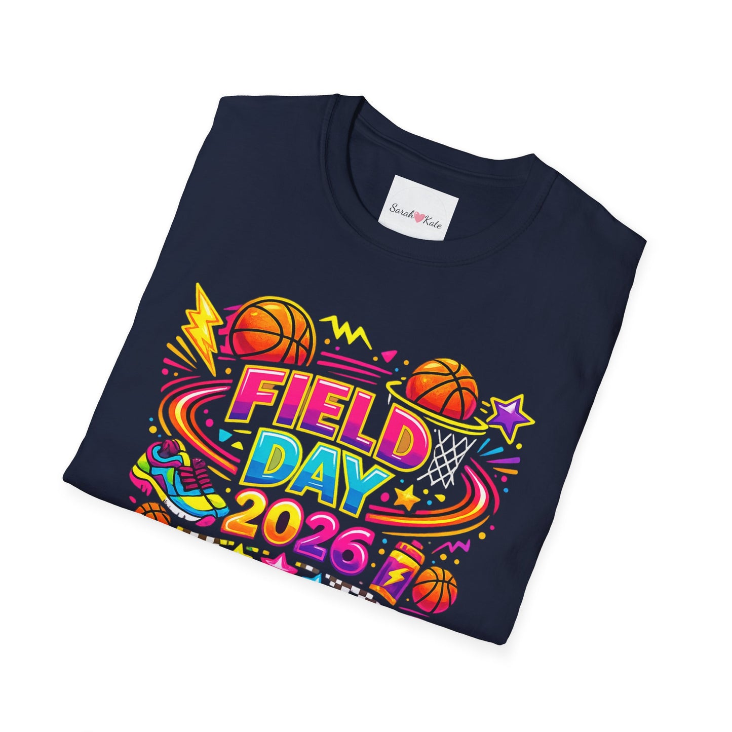 Field Day 2026 T-Shirt — Colorful School Sports Tee (Customizable Back Name)