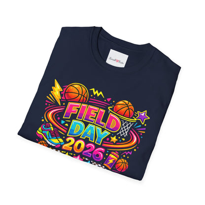 Field Day 2026 T-Shirt — Colorful School Sports Tee (Customizable Back Name)