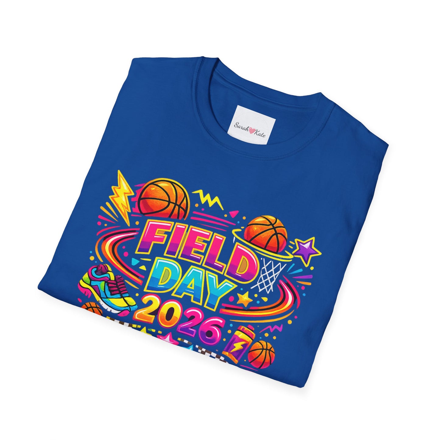 Field Day 2026 T-Shirt — Colorful School Sports Tee (Customizable Back Name)