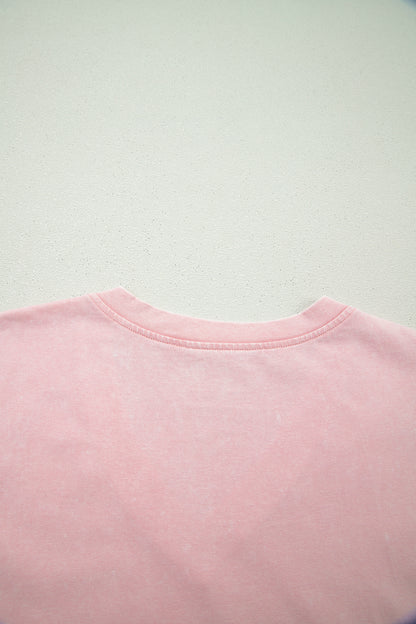 V Neck Tee Matching Skort Set