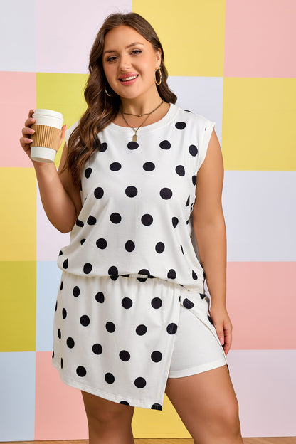 Dot This Skort 2pcs Outfit