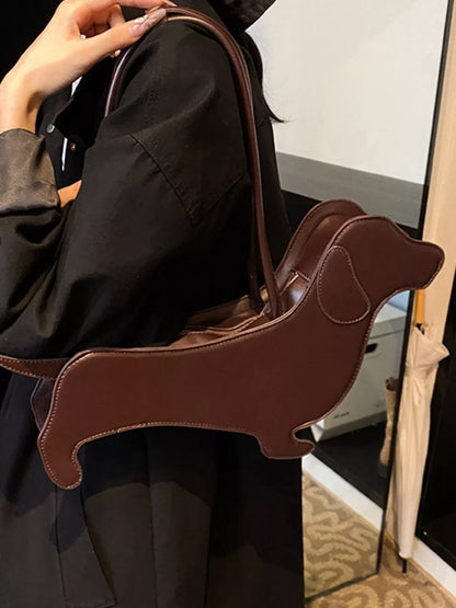 Dachshund Shaped Shoulder Bag