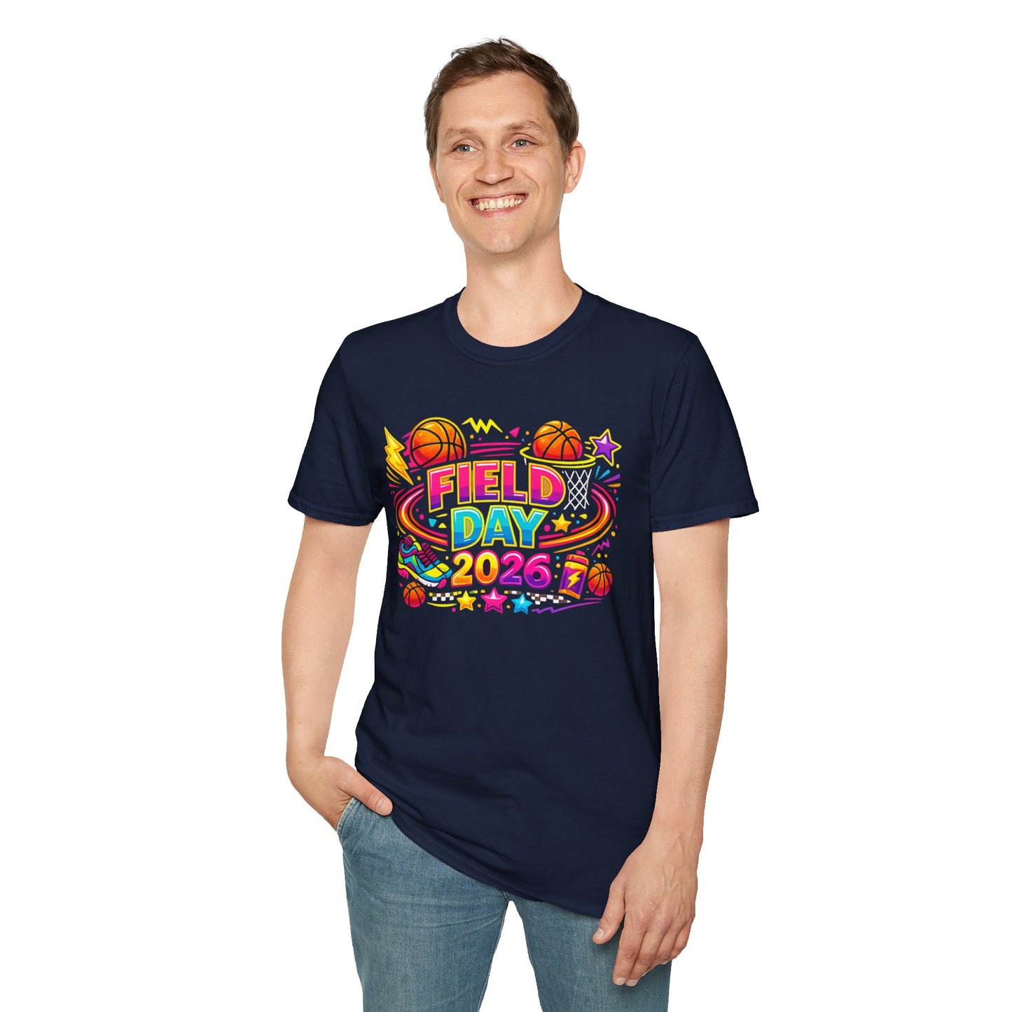 Field Day 2026 T-Shirt — Colorful School Sports Tee (Customizable Back Name)