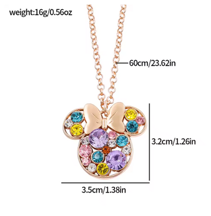 Color Pop Crystal Silhouette Pendant