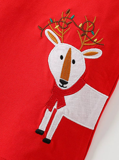 Children's Reindeer & Santa Christmas Pajama Set
