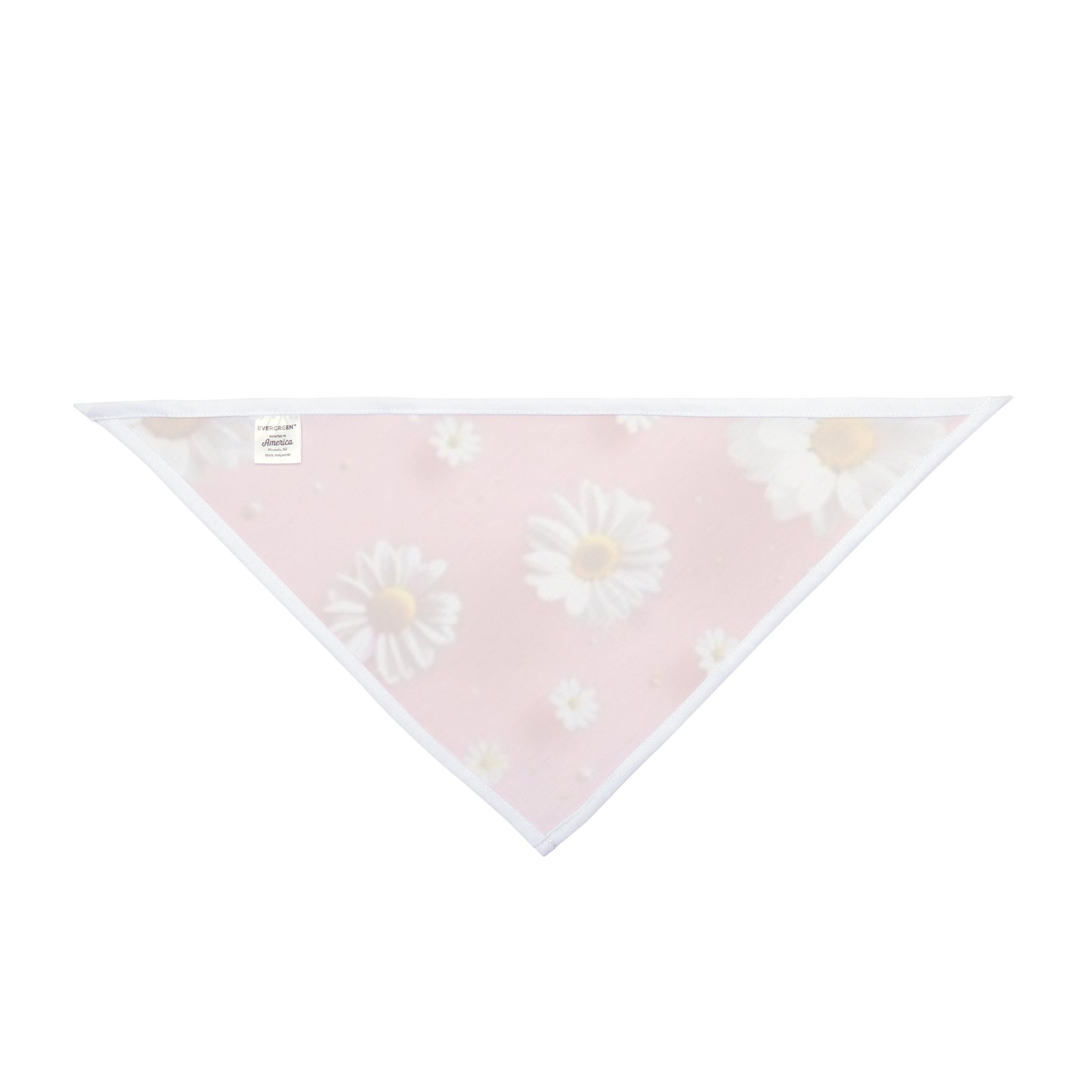 Daisy Pink Pet Bandana — Floral Triangle Scarf for Dogs & Cats