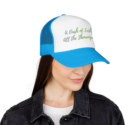 Foam Trucker Hat — "A Bit of Irish, All the Shenanigans" St. Patrick's Day Hat