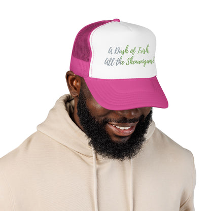Foam Trucker Hat — "A Bit of Irish, All the Shenanigans" St. Patrick's Day Hat
