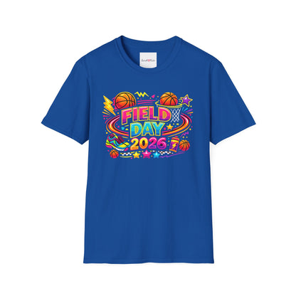 Field Day 2026 T-Shirt — Colorful School Sports Tee (Customizable Back Name)