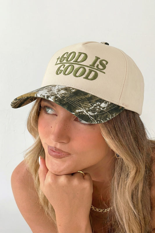 GOD IS GOOD Embroidered Baseball Cap