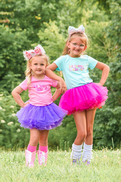 Girls Graphic Tee - Bloom Babe -Teal