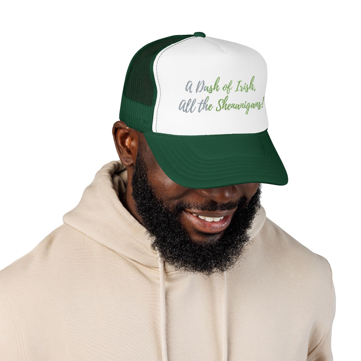 Foam Trucker Hat — "A Bit of Irish, All the Shenanigans" St. Patrick's Day Hat