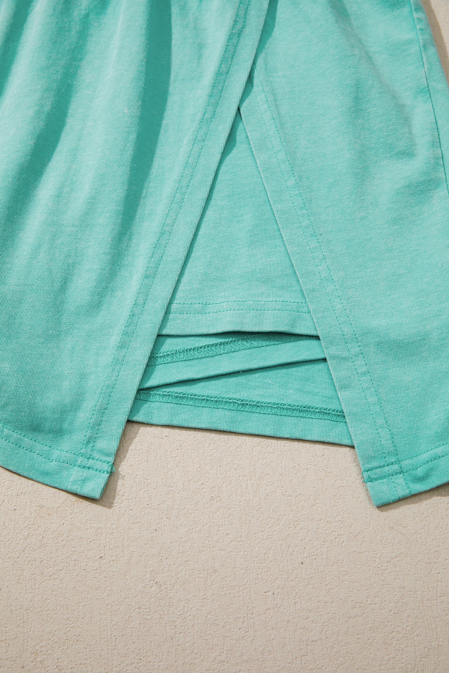 V Neck Tee Matching Skort Set