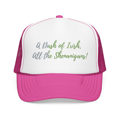 Foam Trucker Hat — "A Bit of Irish, All the Shenanigans" St. Patrick's Day Hat