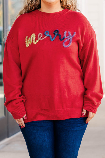 Fiery Red Merry Sweater Sweater