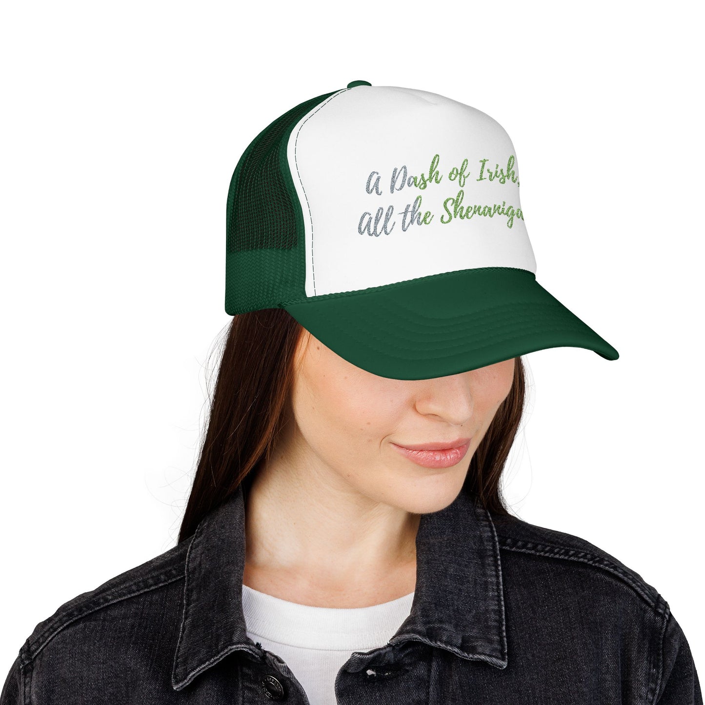 Foam Trucker Hat — "A Bit of Irish, All the Shenanigans" St. Patrick's Day Hat