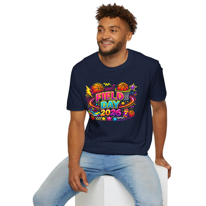 Field Day 2026 T-Shirt — Colorful School Sports Tee (Customizable Back Name)