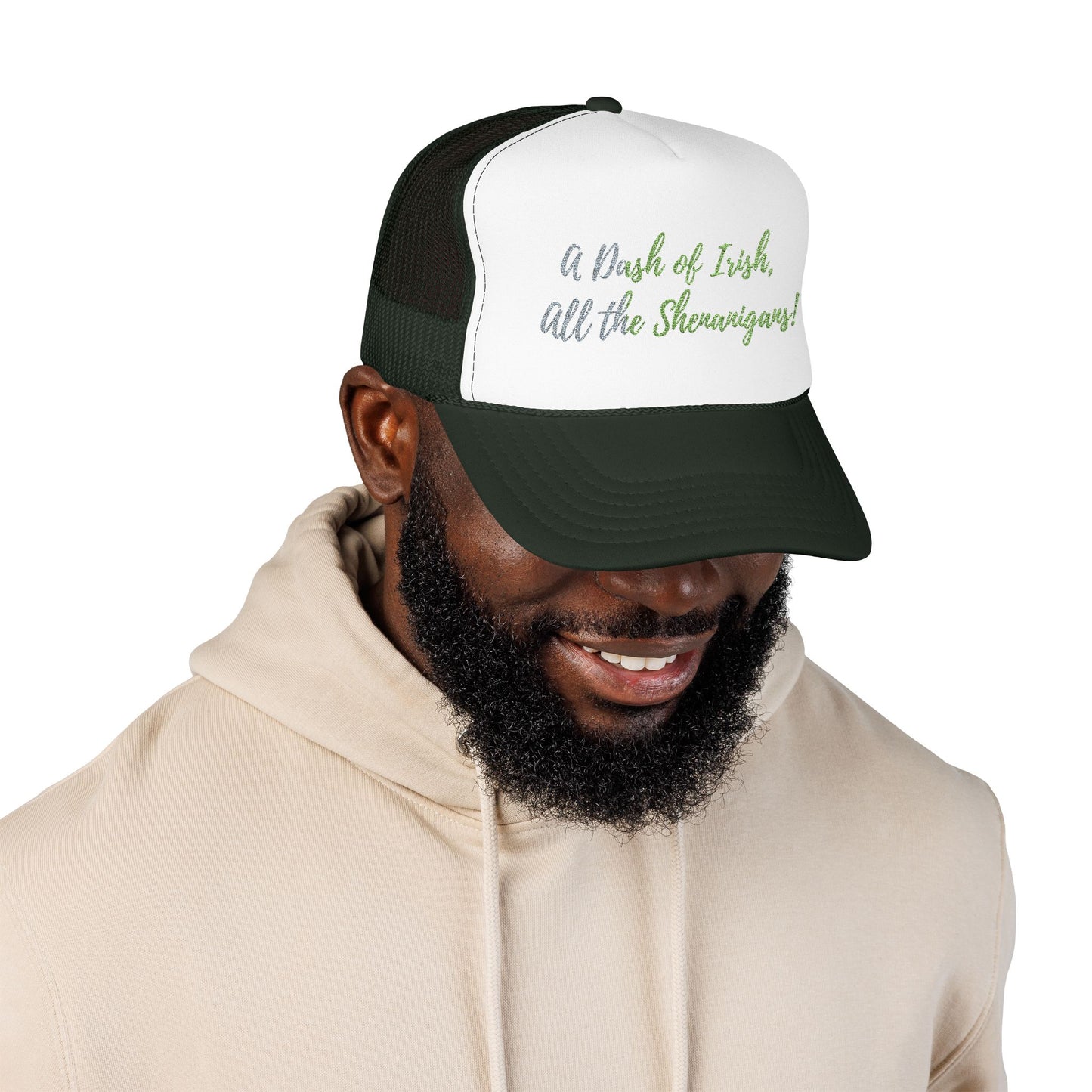 Foam Trucker Hat — "A Bit of Irish, All the Shenanigans" St. Patrick's Day Hat