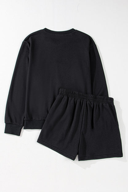 GAME DAY Rugby Football Graphic Pullover and Shorts Casual Outfit