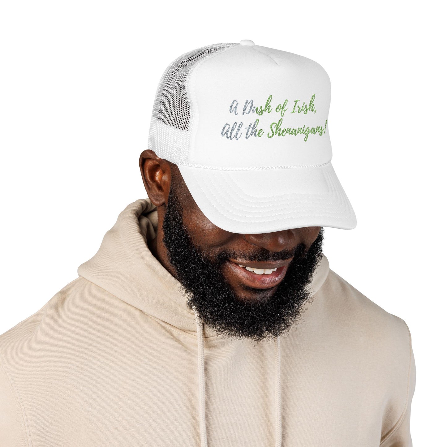 Foam Trucker Hat — "A Bit of Irish, All the Shenanigans" St. Patrick's Day Hat