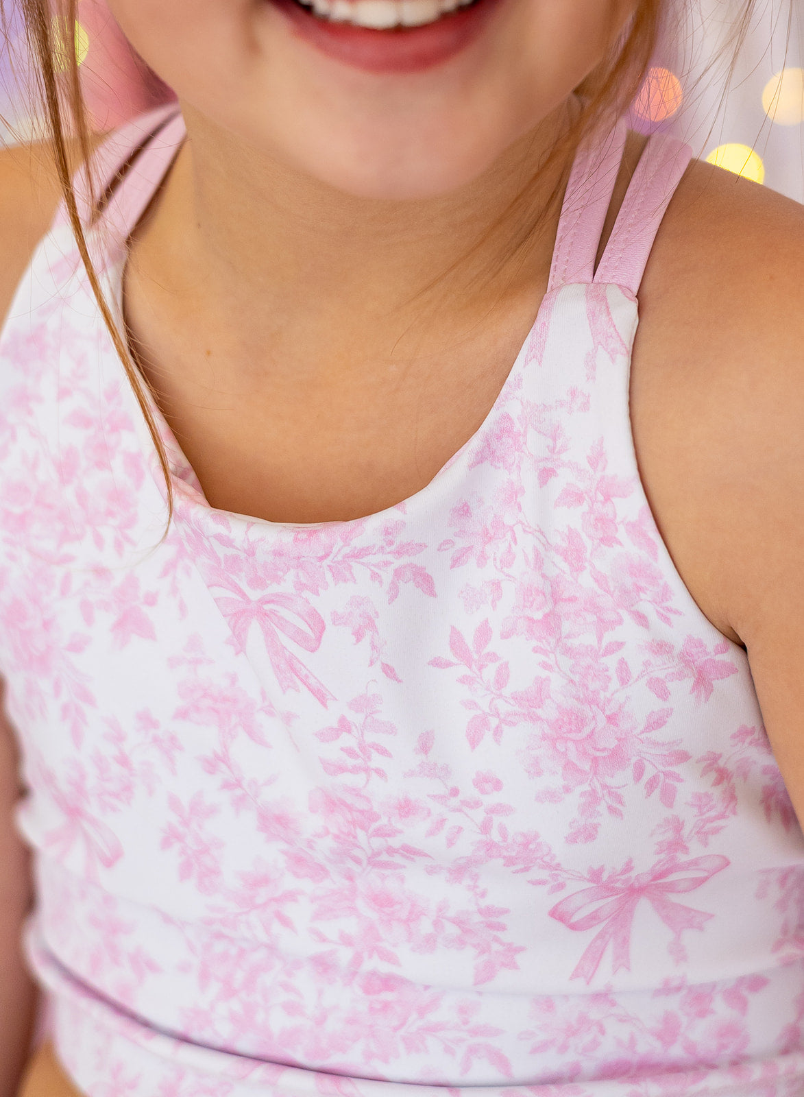 LuxeBloom Longline Tank - Pretty in Pink