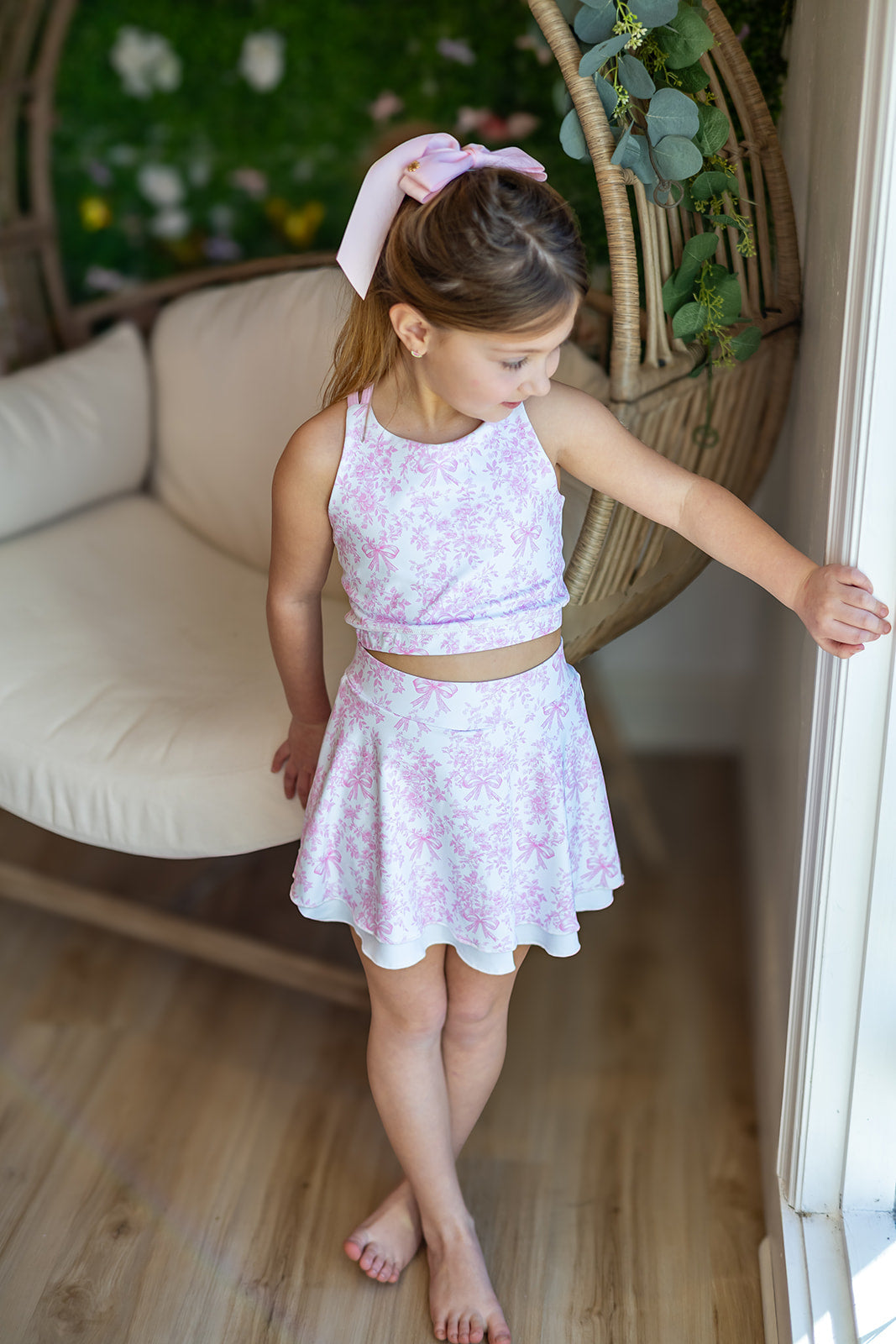 LuxeBloom Longline Tank - Pretty in Pink