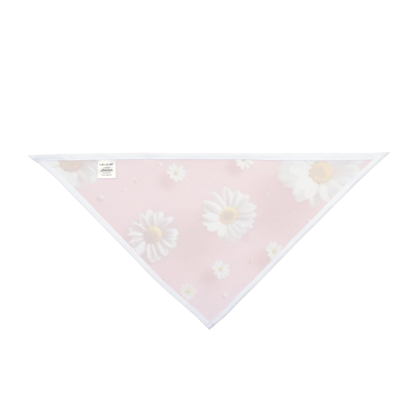 Daisy Pink Pet Bandana — Floral Triangle Scarf for Dogs & Cats