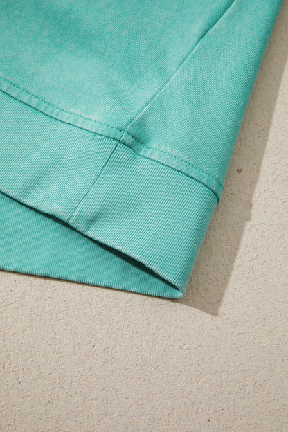 V Neck Tee Matching Skort Set