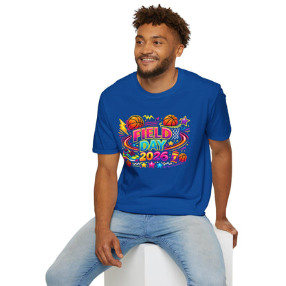 Field Day 2026 T-Shirt — Colorful School Sports Tee (Customizable Back Name)