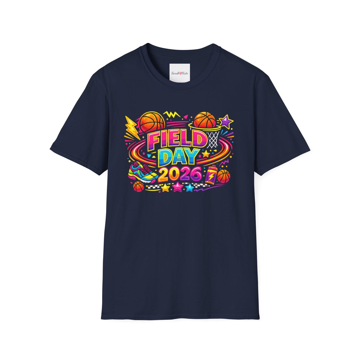 Field Day 2026 T-Shirt — Colorful School Sports Tee (Customizable Back Name)