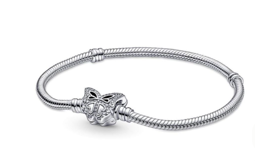 Butterfly Snake Chain - Silver Platted