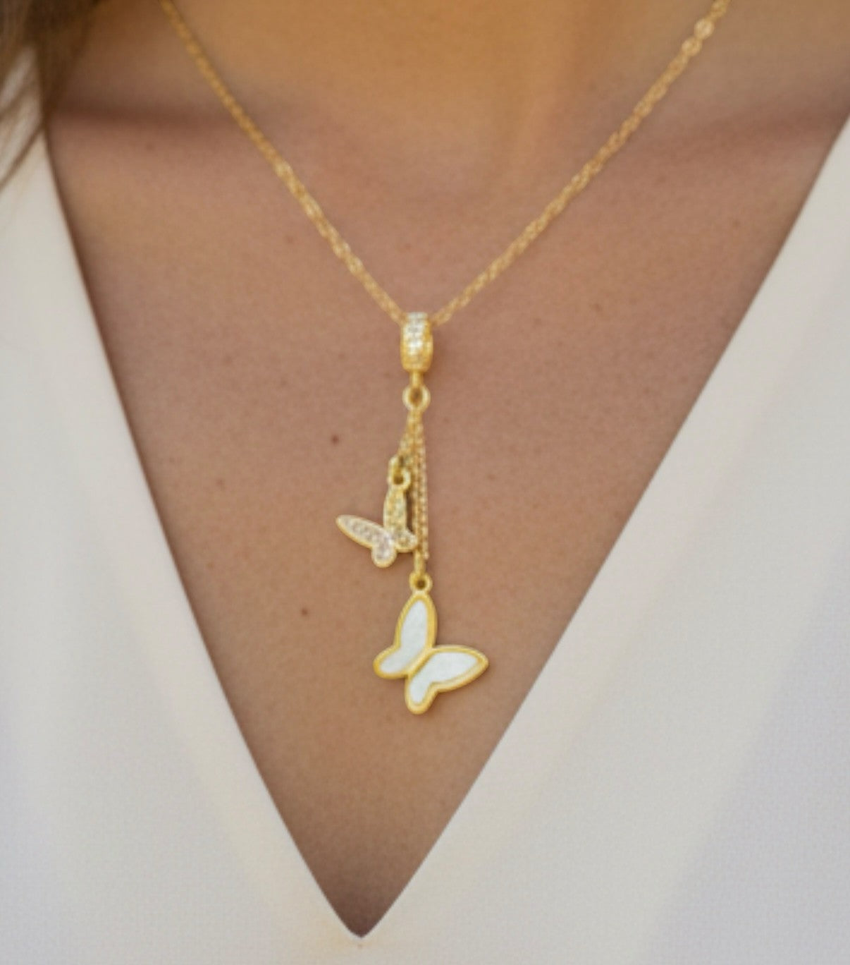 Golden Butterfly Necklace