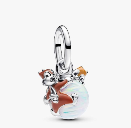 Chip and Dale Sterling Silver Dangle Charm