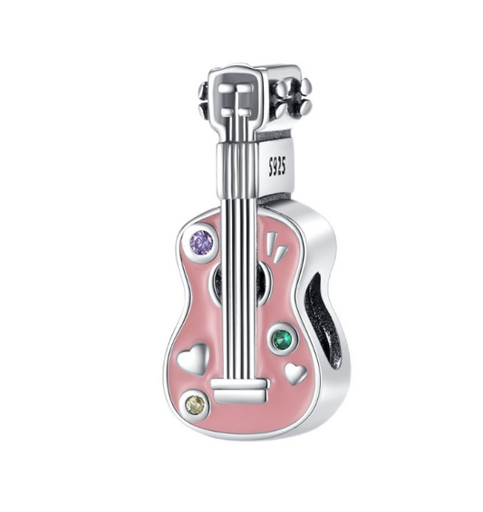 Music Lover Guitar Charm — S925 Enamel