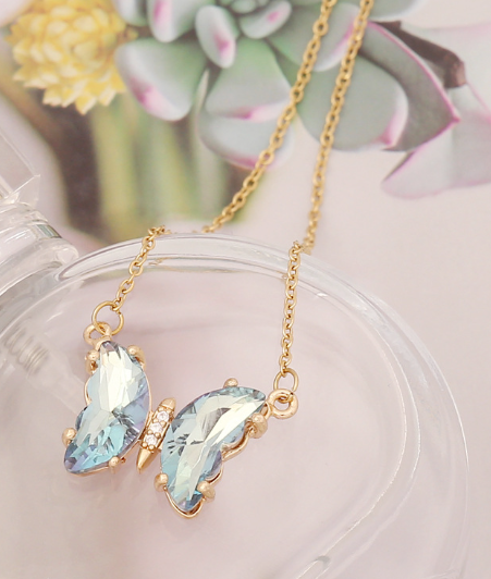 Enchanted Butterfly Crystal Necklace