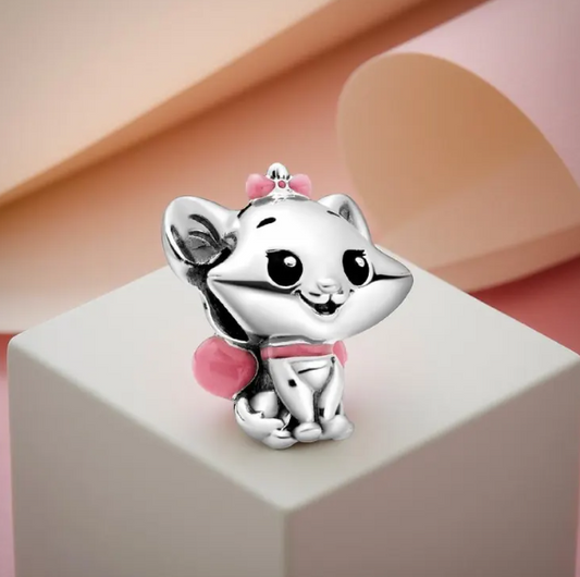 The Aristocats Marie Charm, S925 Silver Jewellery Inspired by Famous Animation Characters