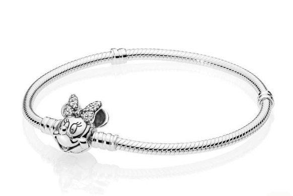 Minnie Mouse - Snake Chain - Silver Platted