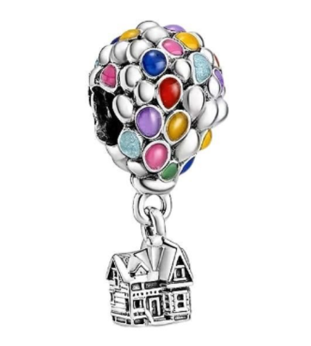 Adventure Awaits Balloon House Charm - S925