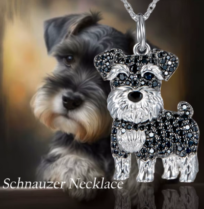 The Regal Schnauzer™ Pavé Pendant Necklace